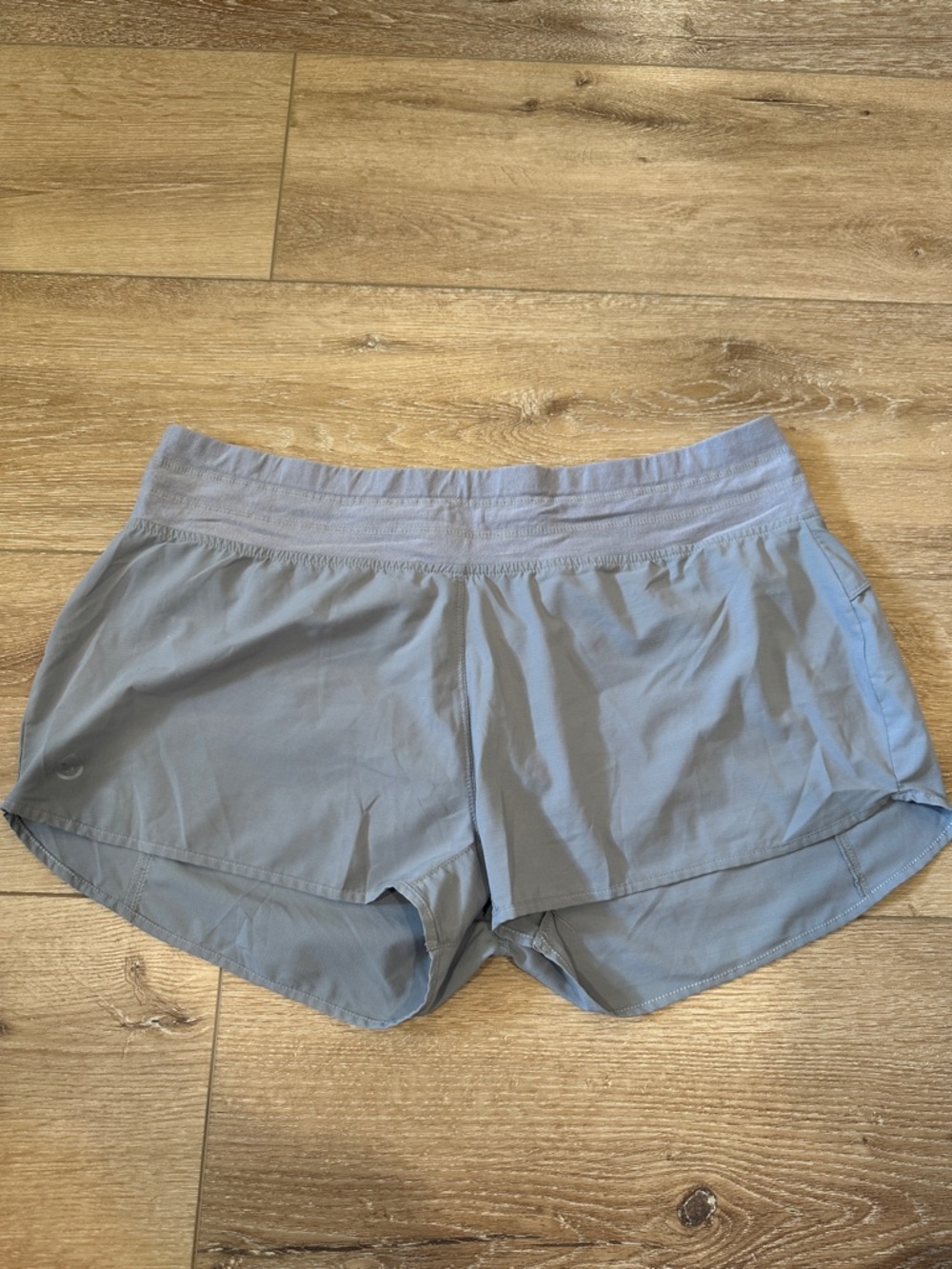 Women’s Athletic Shorts — Soft Grey Running Performance Shorts